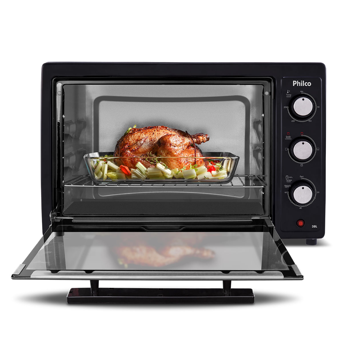 Forno Elétrico Philco PFE44PI com Timer 38L 1500W