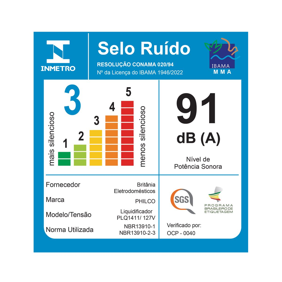 Liquidificador Philco PLQ1411P 4 velocidades 2,7L 1150W