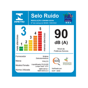 Liquidificador Philco PLQ1430P Limpa Fácil Pro Maxx 6 1400W